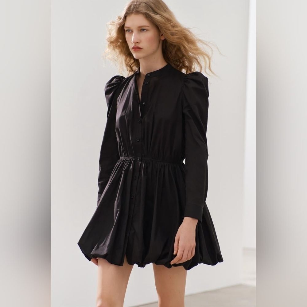 NWT ZARA ZW COLLECTION MINI BALLOON DRESS Xs